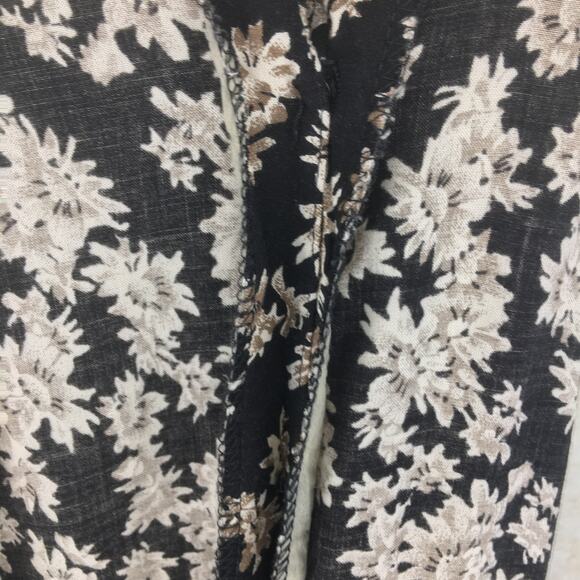 Vintage Studio Black and Tan Floral Maxi-Skirt Size Large - Picture 10 of 14